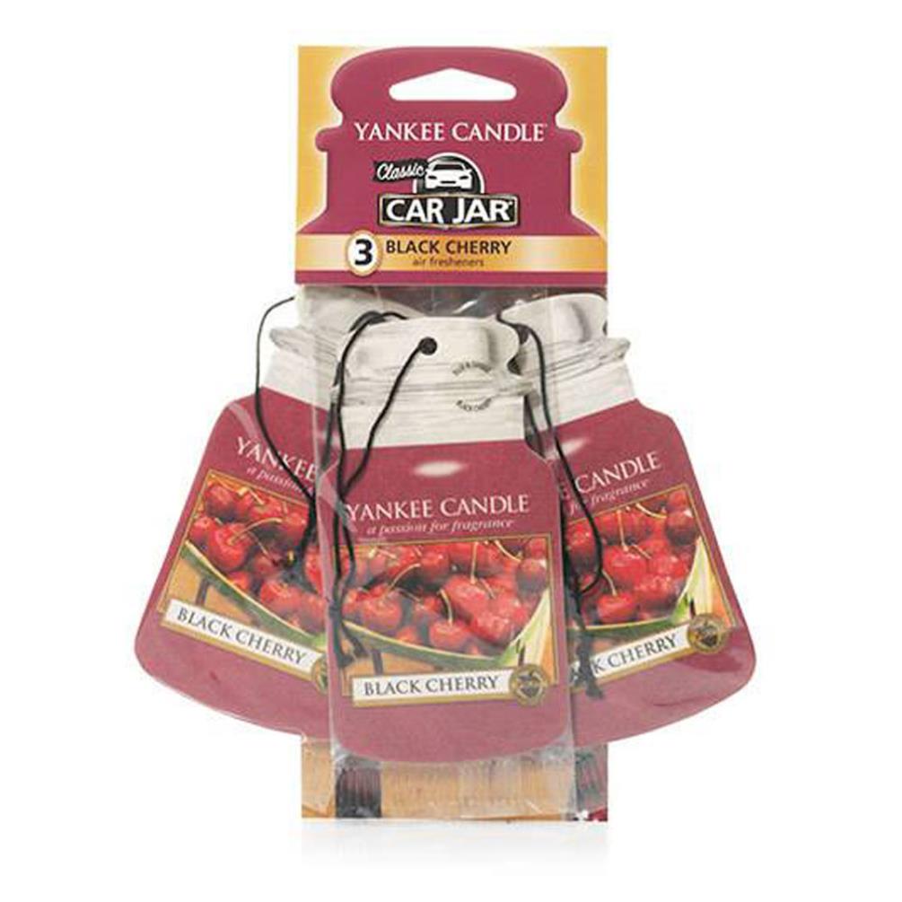 Yankee Candle Black Cherry Car Jar Air Freshener (Pack of 3) £6.29